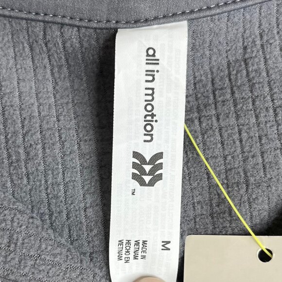 All In Motion Jacquard Shirt Jacket Mens Medium Gray New Snap Front - Picture 7 of 11